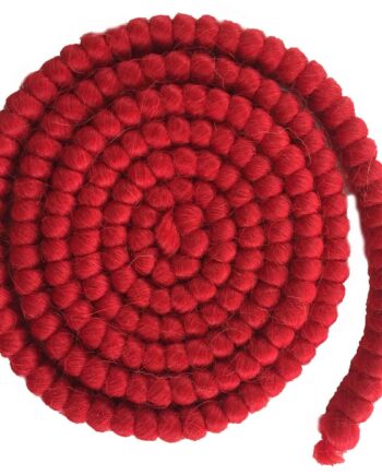 Wool Crepe, 1 meter, red