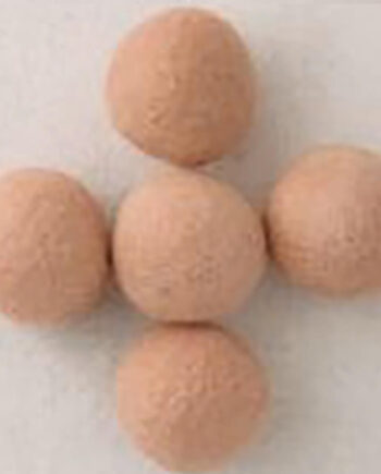 Wolbal 35 mm - per 5 stuks -  beige
