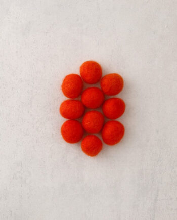 Viltkraal - 18 mm - per 10 stuks - oranje