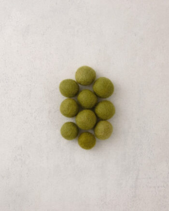 Viltkraal - 18 mm - per 100 stuks - olijfgroen