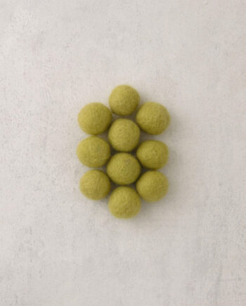 Viltkraal - 18 mm - per 10 stuks - appelgroen