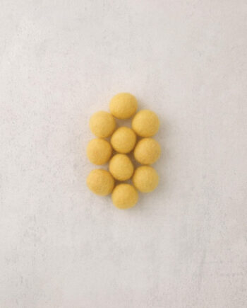 Viltkraal - 18 mm - per 10 stuks - geel