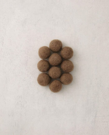 Viltkraal - 18 mm - per 10 stuks - bruin