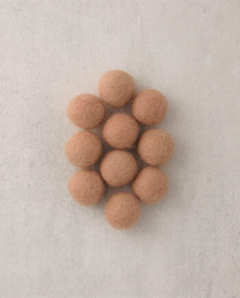 Wolbal 15 mm - per 10 stuks - beige