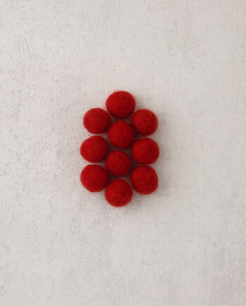 Viltkraal - 10 mm - per 10 stuks - rood