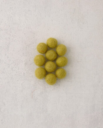 Viltkraal - 10 mm - per 10 stuks - appelgroen