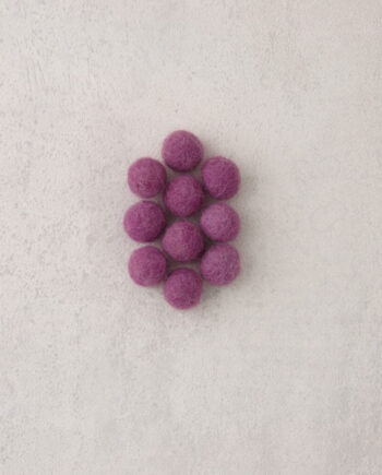 Viltkraal - 10 mm - per 10 stuks - licht cyclaam