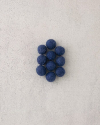 Viltkraal - 10 mm - per 10 stuks - donkerblauw