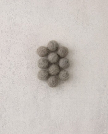 Viltkraal - 10 mm - per 10 stuks - licht grijs