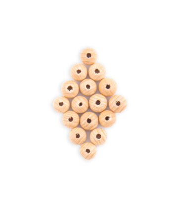 Blank houten kraal 10 mm, 100 st.