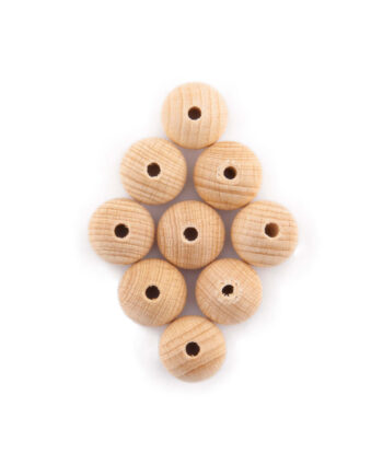 Blank houten kraal 20 mm, 50 st.