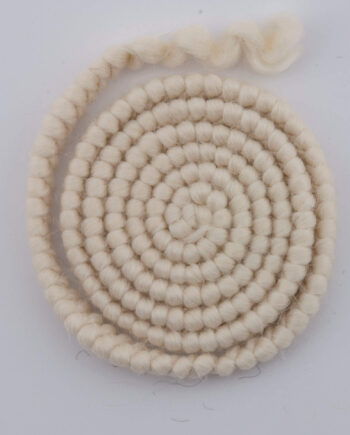 Wolcrêpe, 1 meter, wit