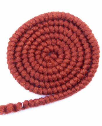 Wool Crepe, 1 meter, red-brown