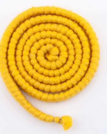 Wolcrêpe, 1 meter, heldergeel