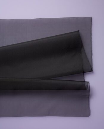 Organze 100% Silk - Black