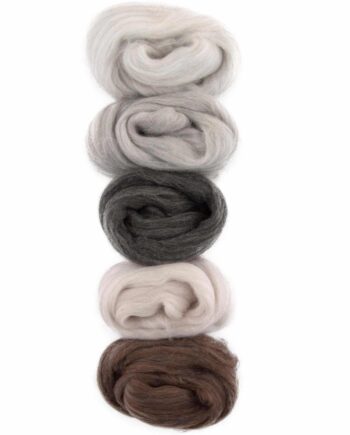 Europese Merino Lontwol  - Kleurset 12 - Mixed Colors B