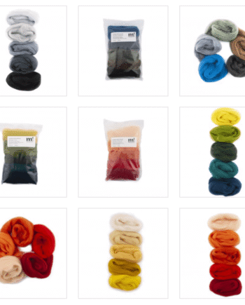 European Merino Wool Roving/ Big Wool XXL - Colour-sets