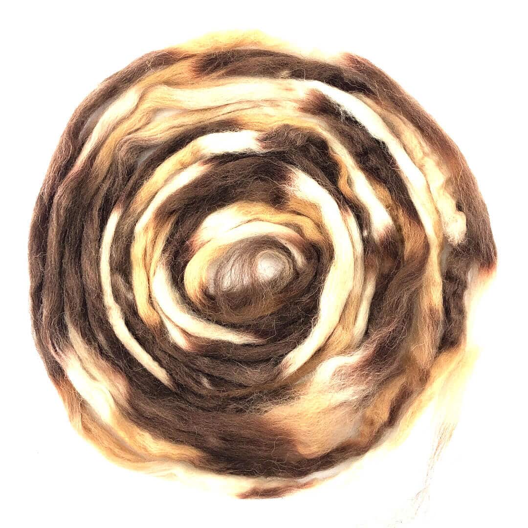 Space / Regenboog wol - naturel-bruin-beige