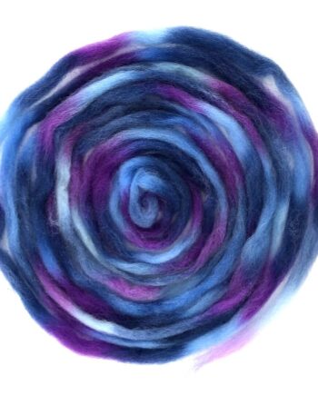 Space & Rainbow Wool - blue-purple