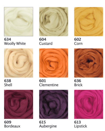 Sample Card - European Merino Wool Roving