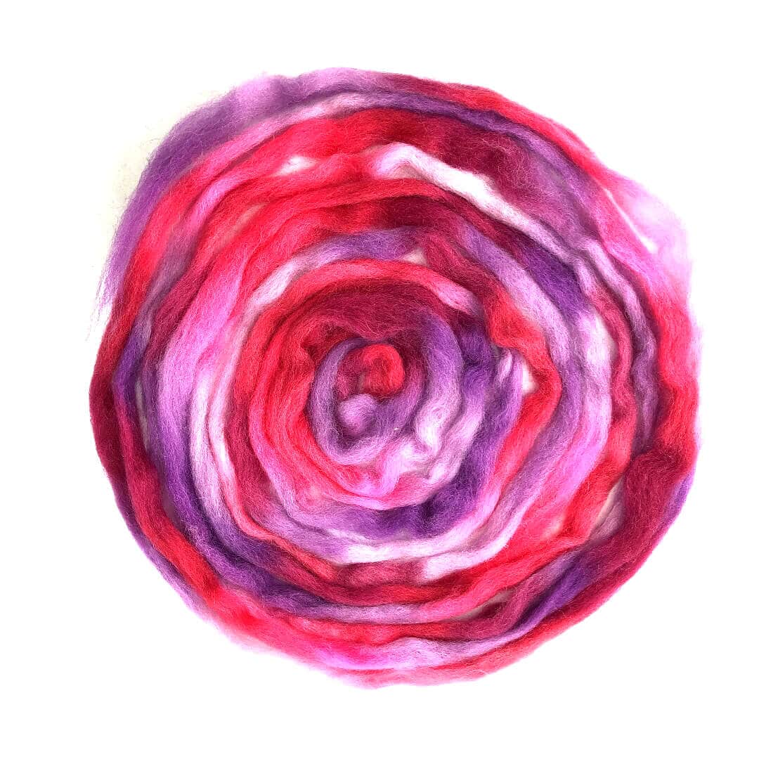 Space / Regenboog wol - rood-paars