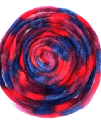 Space & Rainbow Wool - blue-red