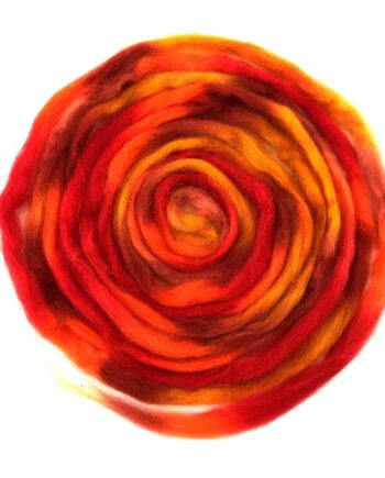 Space / Regenboog wol - geel-oranje-bruin