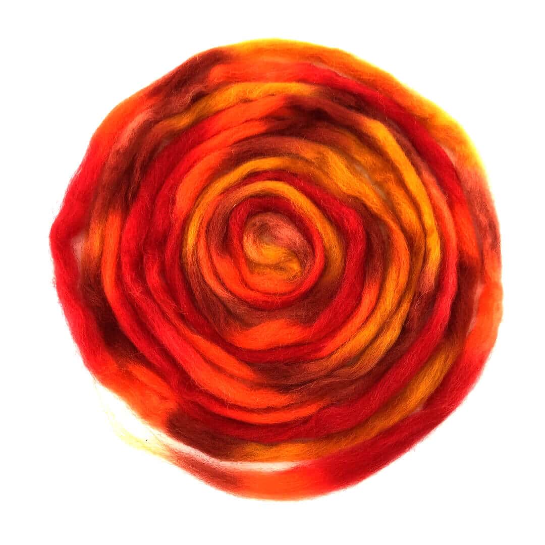 Space / Regenboog wol - geel-oranje-bruin