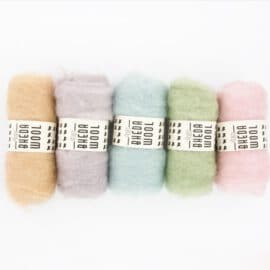 Bhedawool - 25 gram - Colour set of Five Colours - Pastel