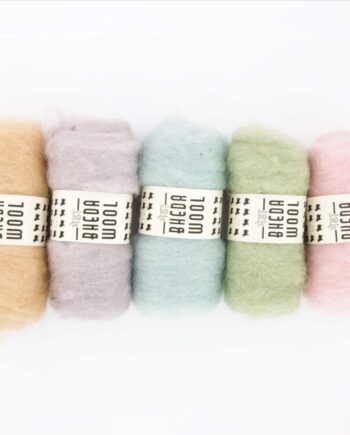 Bhedawool - 25 gram - Kleurset met vijf kleuren - Pastel