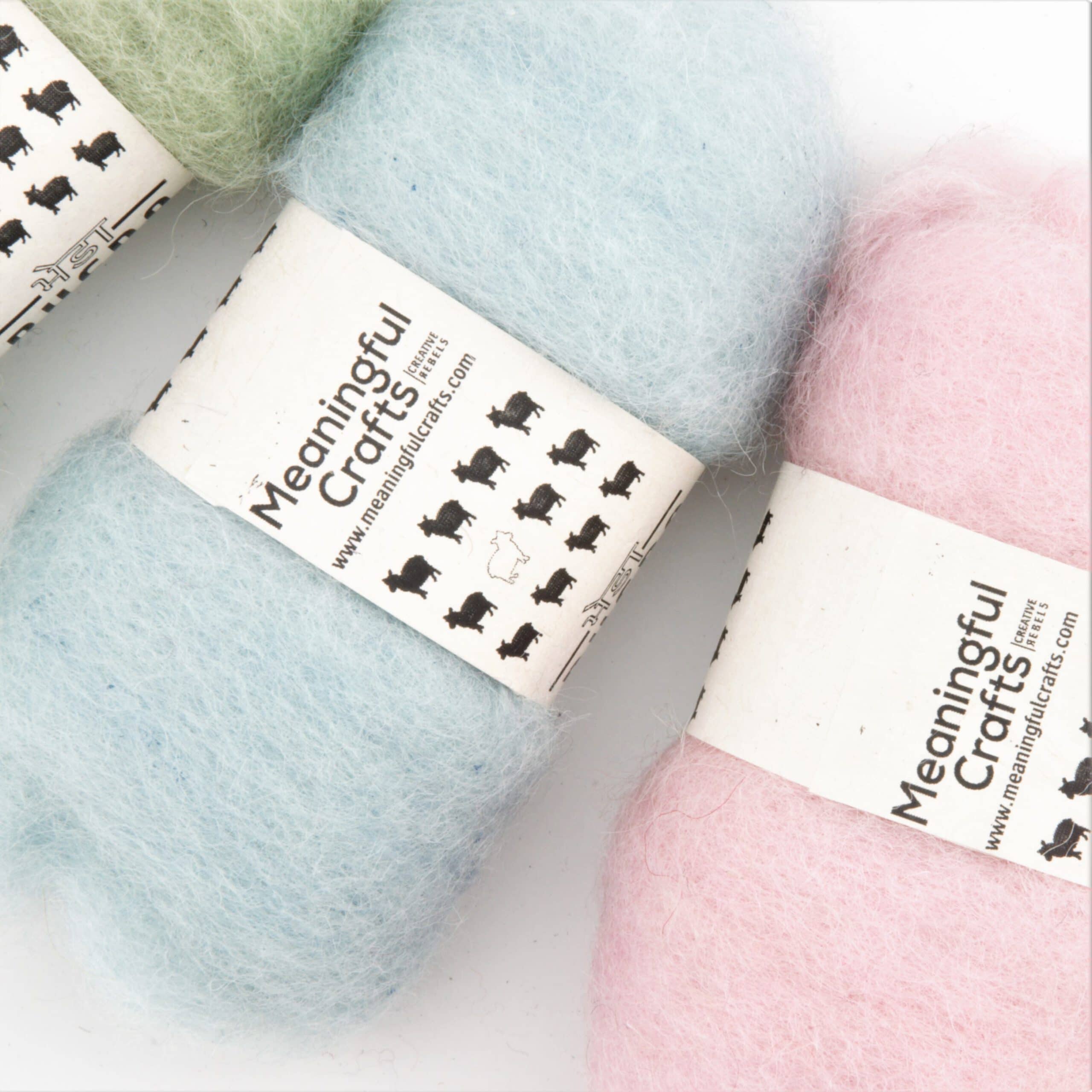 BhedaWool Pastel Closeup