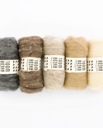 Bhedawool natural colours - Bhedawol natuurlijke kleuren assortiment