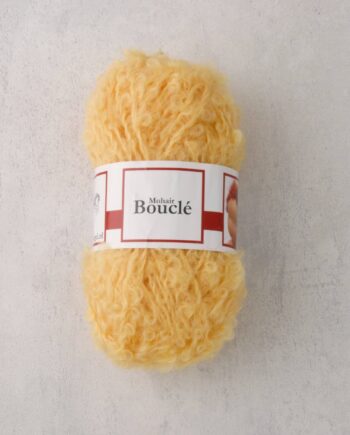 Mohair Bouclé Yarn Yellow