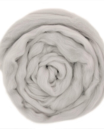 Extra Fijne 19,5 micron Lontwol  - 012 Zilver