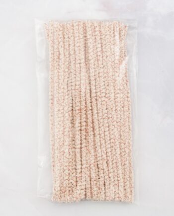 Wikkelpijpenrager 17 cm - zakje à 50 stuks - wit/rood