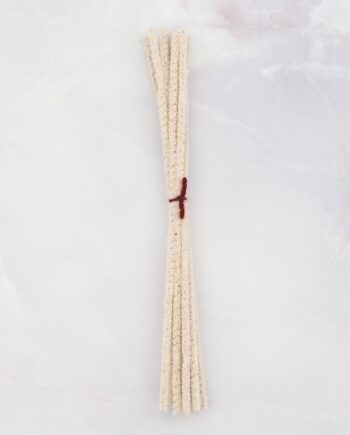 Pipe cleaner 18 cm - 10 pieces - white