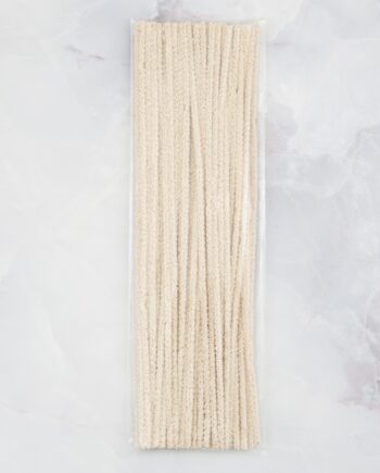 Pipe cleaner 27 cm - bag 50 pieces - ecru