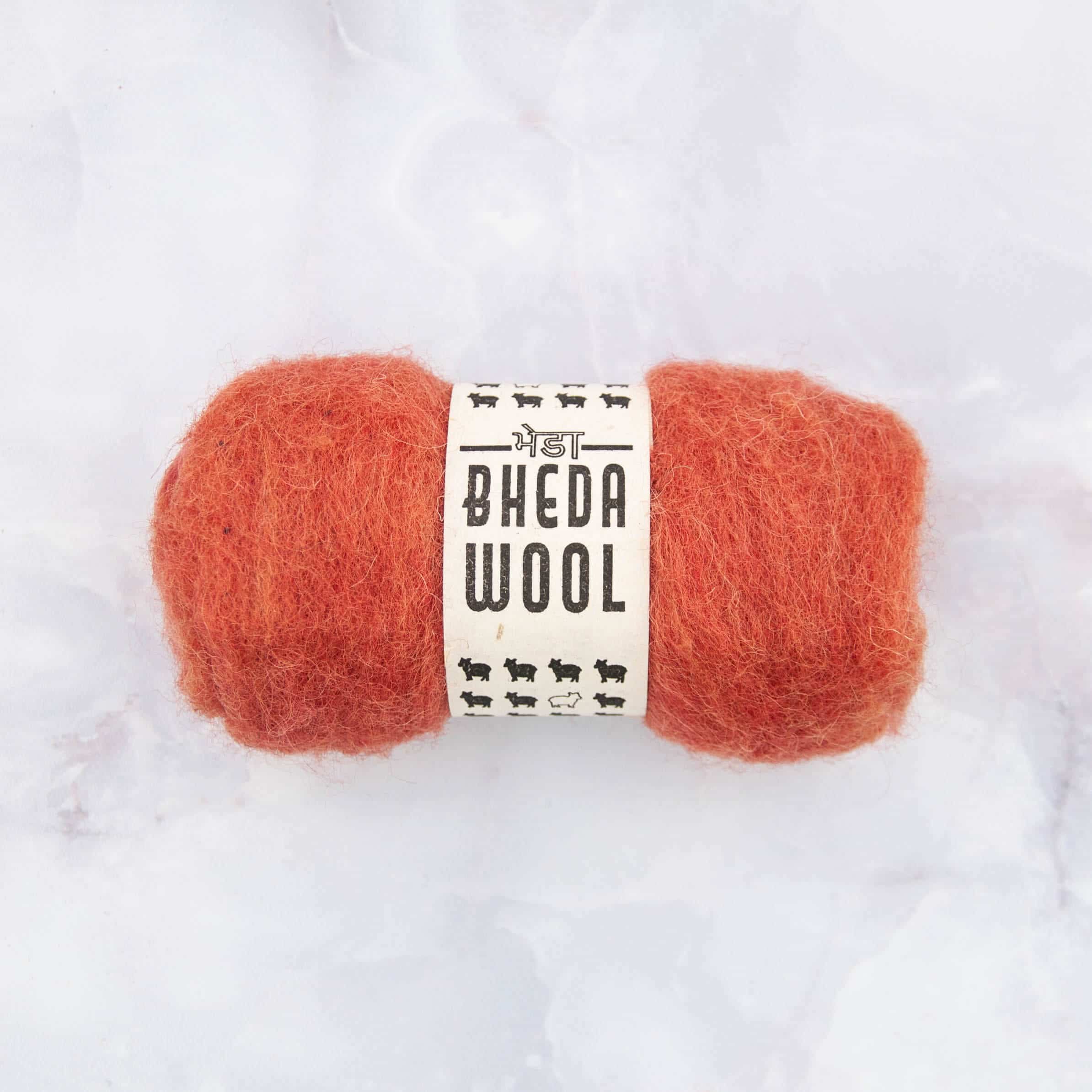 Bhedawool - Cardfleece - ball of 25 gram - squirrel