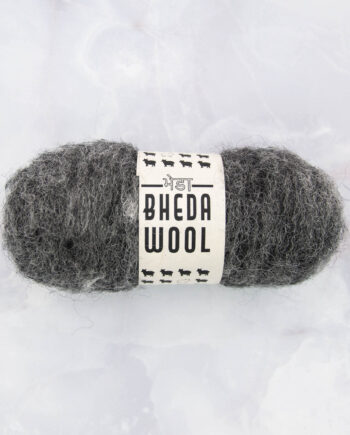 Bhedawool - Cardfleece - ball of 25 gram -natural mix grey