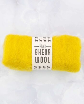Bhedawool - Cardfleece - ball of 25 gram - lime