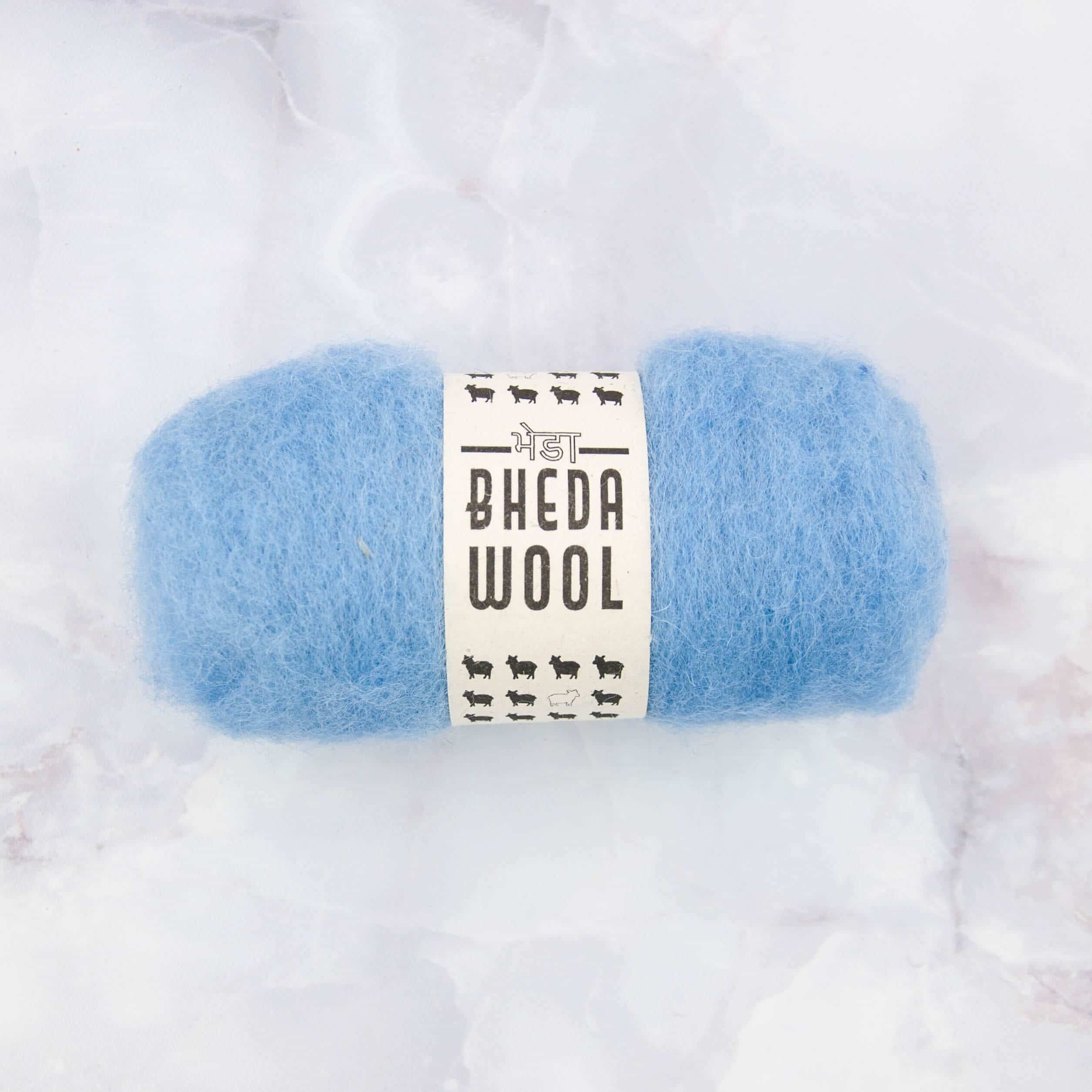 Bhedawol - 25 gram, lichtblauw