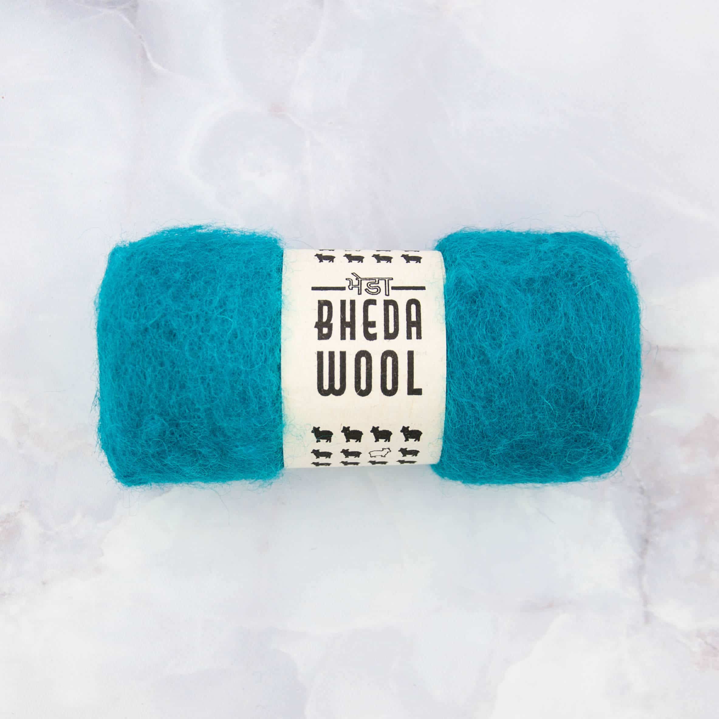 Bhedawol - 25 gram, donkerturkoois