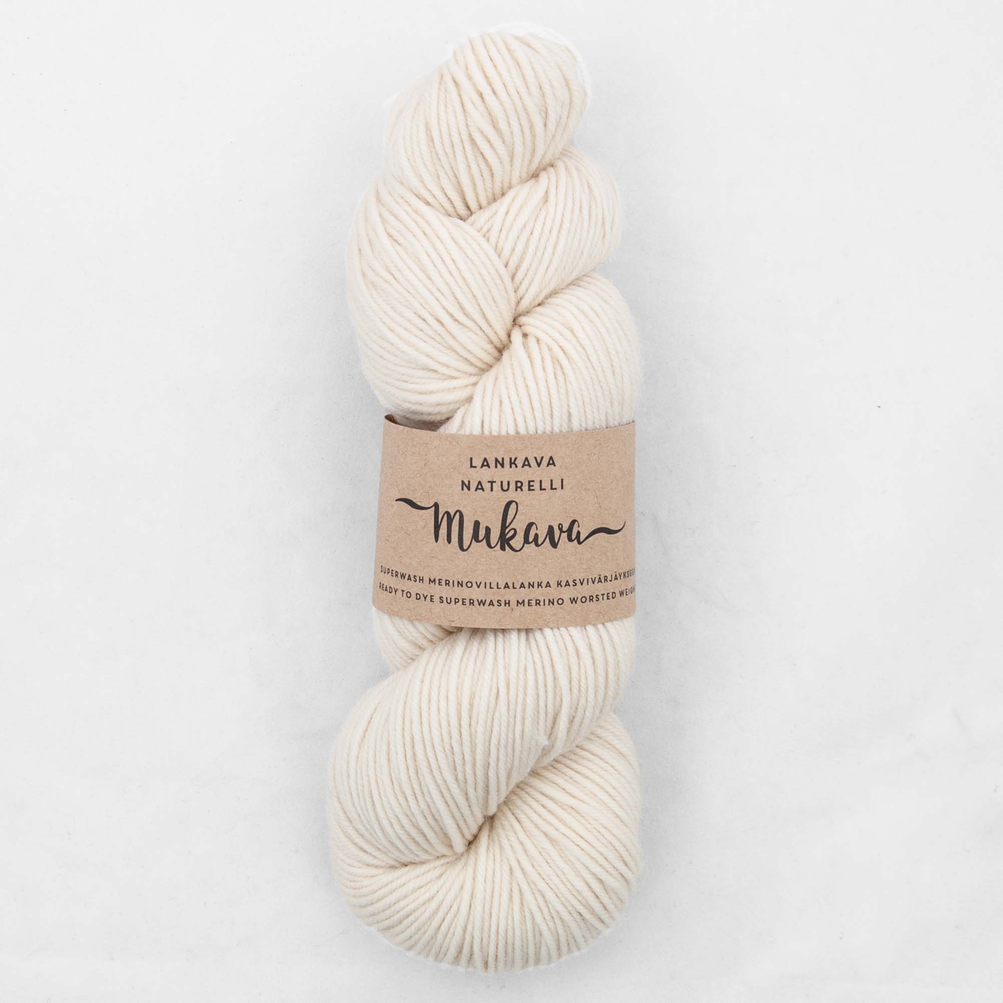 Natuurlijk Verfbare Wolgaren 'Mukava'– 100% Wool