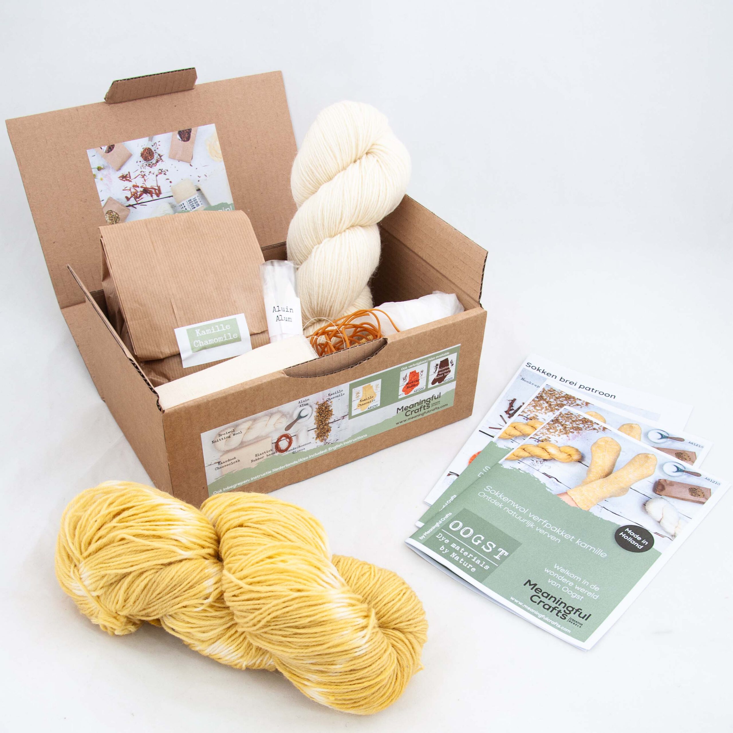 Oogst - Dye your own 'Sock' Yarn DIY kit - Chamomile