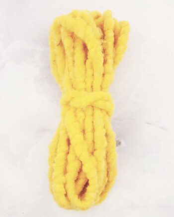 Wollen Koord (Wope) - Geel-  per Meter