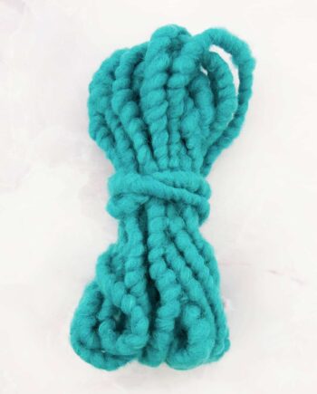 Wollen Koord (Wope) - Turquoise-  per Meter