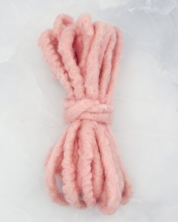 Pink Wool Cord per Meter