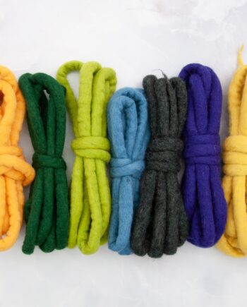 Sale - Handmade Wool Felt cord set +- 1 cm
