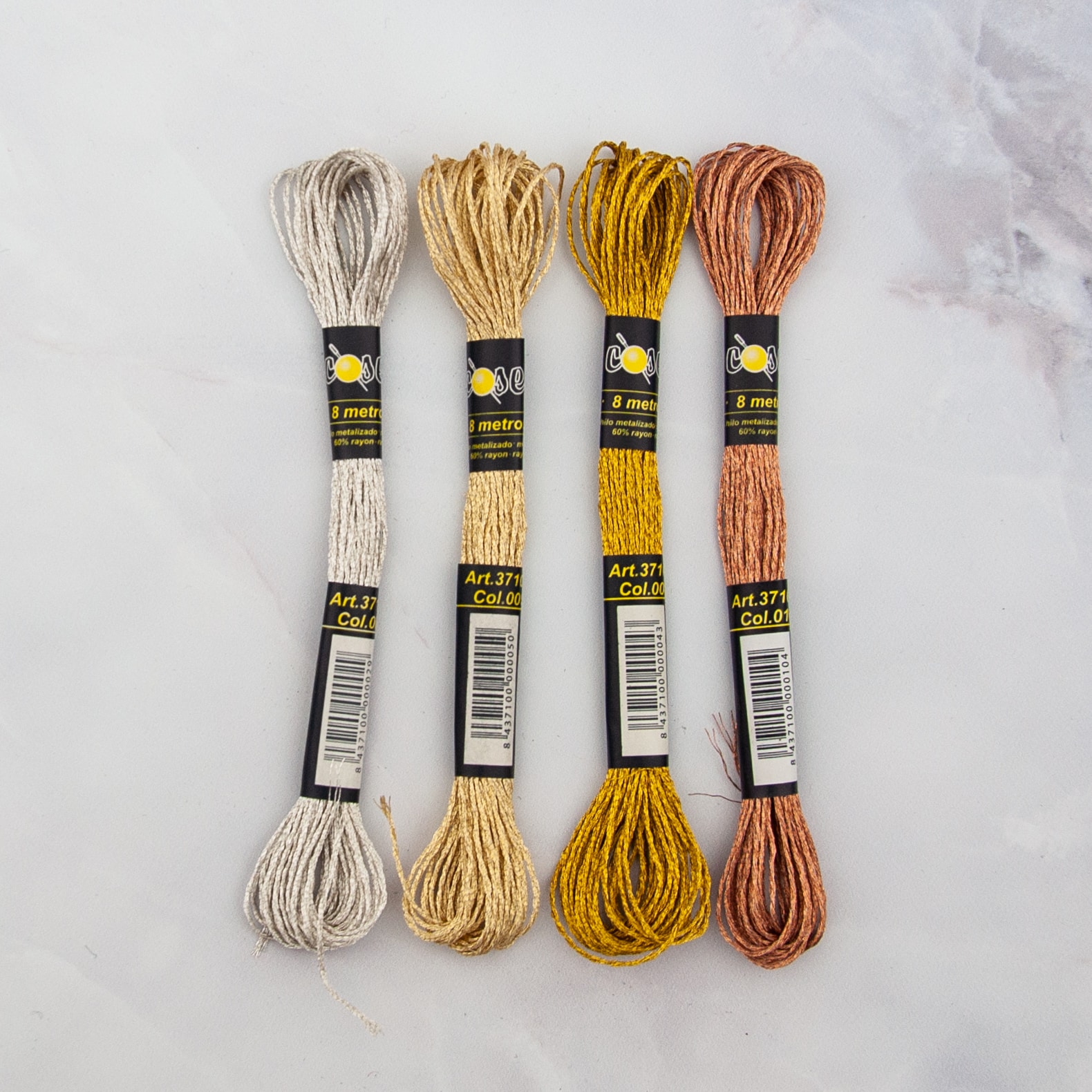 Metalic splijt garen - Geelgoud